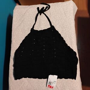 Black Halter Top